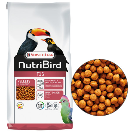 Versele-Laga NutriBird Т16 Original ВЕРСЕЛЕ-ЛАГА НУТРІБЕРД T16 повнораціонний корм для плодоїдних та комахоїдних птахів, 10 кг Versele-Laga NutriBird Т16 Original ВЕРСЕЛЕ-ЛАГА НУТРІБЕРД T16 повнораціонний корм для плодоїдних та комахоїдних птахів, 10 кг