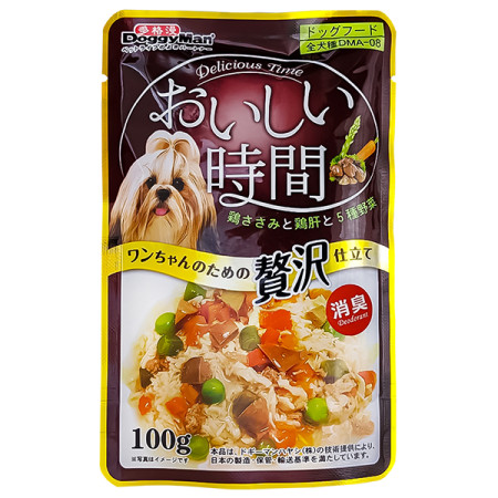 DoggyMan Low Fat Chicken & Liver ДОГГИМЕН КУРИЦА С ПЕЧЕНЬЮ в желе консервы для собак, влажный корм, пауч 100г