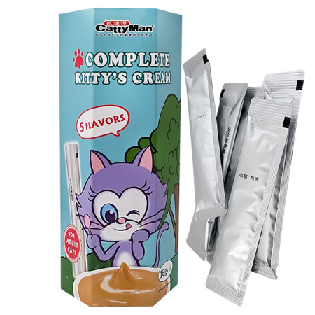CattyMan Complete Kitty’s Cream КЭТТИМЕН ИКРА С КУРИЦЕЙ, ЛОСОСЕМ, ТУНЦОМ, ГОВЯДИНОЙ, УТКОЙ жидкое лакомство для котов CattyMan Complete Kitty’s Cream КЭТТИМЕН ИКРА С КУРИЦЕЙ, ЛОСОСЕМ, ТУНЦОМ, ГОВЯДИНОЙ, УТКОЙ жидкое лакомство для котов