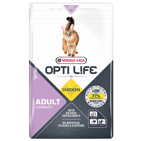 Opti Life Urinary ОПТІ ЛАЙФ УРІНАРІ беззерновий сухий суперпреміум корм для котів, схильних до сечокам’яної хвороби, 1 кг