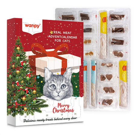 Wanpy Advent Calendar For Cats ВАНПІ АДВЕНТ КАЛЕНДАР ДЛЯ КОТІВ набір ласощів для котів Wanpy Advent Calendar For Cats ВАНПІ АДВЕНТ КАЛЕНДАР ДЛЯ КОТІВ набір ласощів для котів