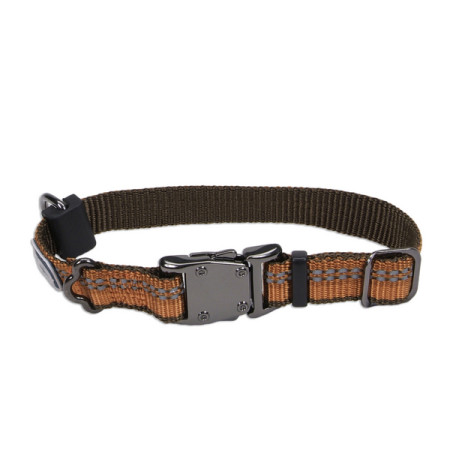 Coastal K9 Explorer Collar КОСТАЛ К9 ЭКСПЛОРЕР светоотражающий ошейник для собак, 1.6х20-30см, цвет пламя