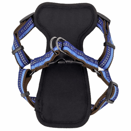 Coastal K9 Explorer Harness КОСТАЛ К9 ЭКСПЛОРЕР светоотражающая шлея с нагрудником для собак 2.3-4.5кг, цвет сапфировый