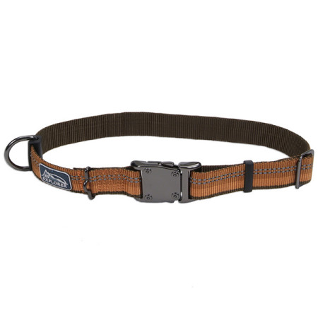 Coastal K9 Explorer Collar КОСТАЛ К9 ЭКСПЛОРЕР светоотражающий ошейник для собак, 2.5х46-66см, цвет пламя