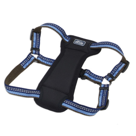 Coastal K9 Explorer Harness КОСТАЛ К9 ЭКСПЛОРЕР светоотражающая шлея с нагрудником для собак 11.3-22.6кг, цвет сапфировый