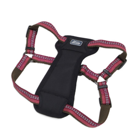 Coastal K9 Explorer Harness КОСТАЛ К9 ЭКСПЛОРЕР светоотражающая шлея с нагрудником для собак 20.4-45.3кг, цвет малиновый