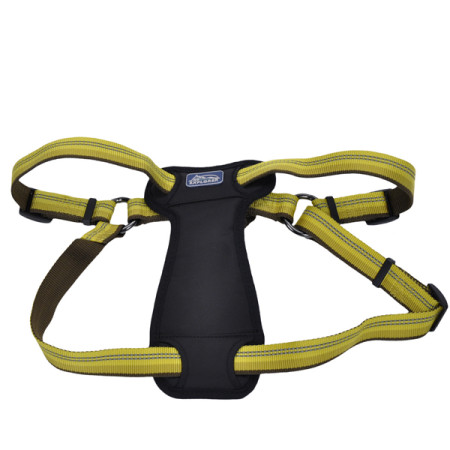 Coastal K9 Explorer Harness КОСТАЛ К9 ЭКСПЛОРЕР светоотражающая шлея с нагрудником для собак 20.4-45.3кг, цвет золотарник