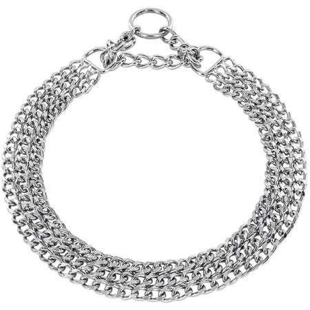 Sprenger Triple Row Martingale СПРЕНГЕР 3-РЯДНЫЙ ОШЕЙНИК-МАРТИНГАЛ полуудавка для собак, плоское звено 2мм, хромированная сталь, 55 см Sprenger Triple Row Martingale СПРЕНГЕР 3-РЯДНЫЙ ОШЕЙНИК-МАРТИНГАЛ полуудавка для собак, плоское звено 2мм, хромированная сталь, 55 см
