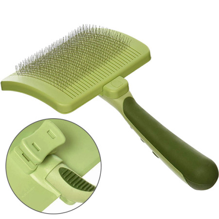 Safari Self-Cleaning Brush САФАРІ ПУХОДЕРКА СЛІКЕР з самоочищенням для собак та котів (велика)
