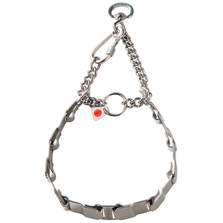 Sprenger NeckTech Fun with Assembly Chain СПРЕНГЕР НЕКТЕК ФАН пластинчатый ошейник-мартингал для собак, винтовой карабин, нержавеющая сталь, 48 см Sprenger NeckTech Fun with Assembly Chain СПРЕНГЕР НЕКТЕК ФАН пластинчатый ошейник-мартингал для собак, винтовой карабин, нержавеющая сталь, 48 см