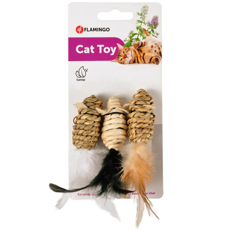 Flamingo Gaby Mouse ФЛАМІНГО СИЗАЛЬОВА МИША іграшка з котячою м’ятою для котів Flamingo Gaby Mouse ФЛАМІНГО СИЗАЛЬОВА МИША іграшка з котячою м’ятою для котів