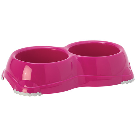 Moderna Double Smarty Bowl Small МОДЕРНА СМАРТИ двойная миска для собак и котов, 2х330мл, цвет ярко-розовый Moderna Double Smarty Bowl Small МОДЕРНА СМАРТИ двойная миска для собак и котов, 2х330мл, цвет ярко-розовый