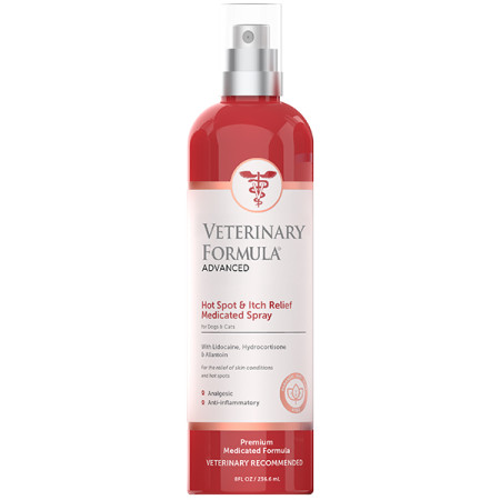 Veterinary Formula Advanced Hot Spot & Itch Relief Spray ВЕТЕРИНАРНА ФОРМУЛА АНТИАЛЕРГЕННИЙ лікувальний спрей для собак і котів, 0.236 л Veterinary Formula Advanced Hot Spot & Itch Relief Spray ВЕТЕРИНАРНА ФОРМУЛА АНТИАЛЕРГЕННИЙ лікувальний спрей для собак і котів, 0.236 л