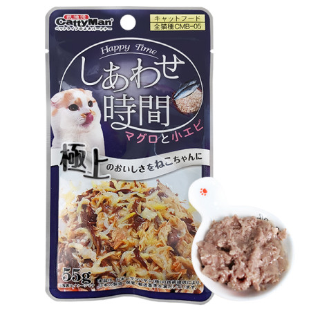 CattyMan Tuna Bonito Shrimps КЭТТИМЕН ТУНЕЦ МАКРЕЛЬ КРЕВЕТКИ в желе влажный корм, консервы для котов, пауч 55г CattyMan Tuna Bonito Shrimps КЭТТИМЕН ТУНЕЦ МАКРЕЛЬ КРЕВЕТКИ в желе влажный корм, консервы для котов, пауч 55г