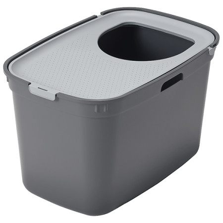 Вертикальный закрытый туалет для котов Moderna Top Cat 59х39х38см серый (AG50275) Вертикальный закрытый туалет для котов Moderna Top Cat 59х39х38см серый (AG50275)
