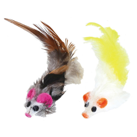 CattyMan Feather Mouse КЭТТИМЭН МЫШЬ игрушка с перьями для котов CattyMan Feather Mouse КЭТТИМЭН МЫШЬ игрушка с перьями для котов