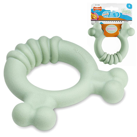 Nylabone Puppy Chew Tactile Ring Chicken НІЛАБОН ТАКТИЛЬНЕ КІЛЬЦЕ жувальна іграшка для цуценят, смак курки Nylabone Puppy Chew Tactile Ring Chicken НІЛАБОН ТАКТИЛЬНЕ КІЛЬЦЕ жувальна іграшка для цуценят, смак курки