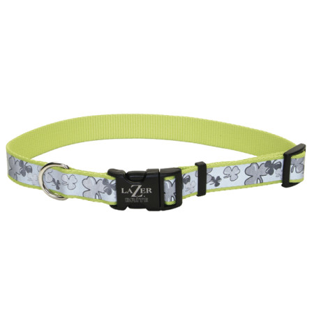Coastal Lazer Brite Reflective Collar КОСТАЛ ЛАЗЕР БРАЙТ светоотражающий ошейник для собак, 1.6х30-46см, цвет клевер