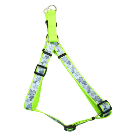 Coastal Lazer Brite КОСТАЛ ЛАЗЕР БРАЙТ светоотражающая шлея для собак, 1.6х48-66см, цвет клевер