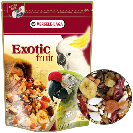Versele-Laga Prestige Premium Parrots Exotic Fruit Mix ВЕРСЕЛЕ-ЛАГА ПРЕСТИЖ ПРЕМІУМ ЕКЗОТИЧНІ ФРУКТИ додатковий корм для великих папуг, 600 г Versele-Laga Prestige Premium Parrots Exotic Fruit Mix ВЕРСЕЛЕ-ЛАГА ПРЕСТИЖ ПРЕМІУМ ЕКЗОТИЧНІ ФРУКТИ додатковий корм для великих папуг, 600 г