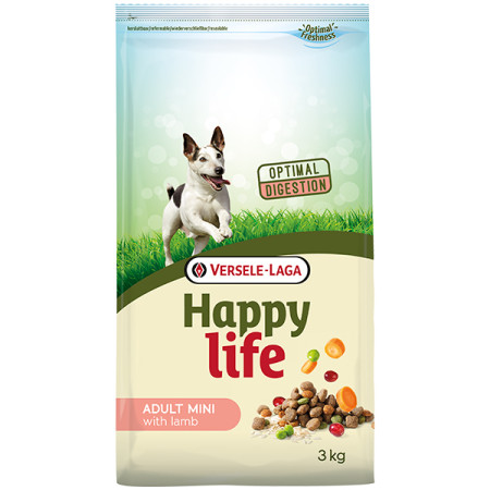 Happy Life Adult Mini with Lamb ХЕППІ ЛАЙФ МІНІ ЯГНЯ сухий преміум корм для собак міні та малих порід, 3 кг