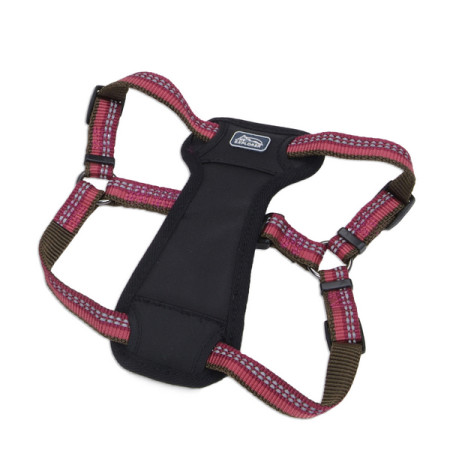 Coastal K9 Explorer Harness КОСТАЛ К9 ЭКСПЛОРЕР светоотражающая шлея с нагрудником для собак 11.3-22.6кг, цвет малиновый