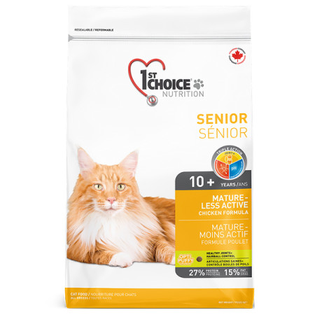 1st Choice Senior Mature Less Aktiv ФЕСТ ЧОЙС СЕНЬОР сухой суперпремиум корм для пожилых или малоактивных котов, 5 44 кг