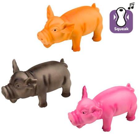 Flamingo Teun Pig Multiple Сolours ФЛАМІНГО ПОРОСЯ ХРЮКАЮЧЕ латексна іграшка для собак Flamingo Teun Pig Multiple Сolours ФЛАМІНГО ПОРОСЯ ХРЮКАЮЧЕ латексна іграшка для собак