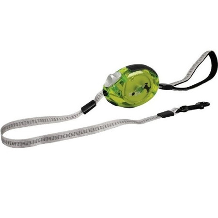 Flamingo Dogx2GO Belt Glassy S ФЛАМІНГО БЕЛТ ГЛАССІ повідець рулетка для собак до 12кг, світловідбивна стрічка 2м, колір зелений Flamingo Dogx2GO Belt Glassy S ФЛАМІНГО БЕЛТ ГЛАССІ повідець рулетка для собак до 12кг, світловідбивна стрічка 2м, колір зелений