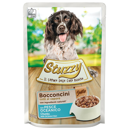 Stuzzy Dog Ocean Fish ШТУЗІ ОКЕАНІЧНА РИБА в желе консерви для собак, вологий корм, пауч 100г Stuzzy Dog Ocean Fish ШТУЗІ ОКЕАНІЧНА РИБА в желе консерви для собак, вологий корм, пауч 100г