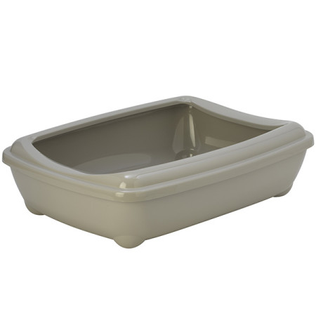 Moderna Arist-O-Tray Jumbo МОДЕРНА АРИСТ-О-ТРЭЙ ДЖУМБО туалет с бортиком лоток для котов, 57х43х16см, цвет теплый серый