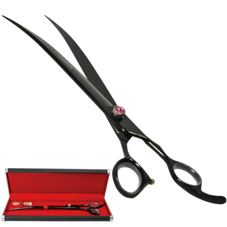 Davis Majutsu Titanium Curved ДЭВИС МАЙЖИТЦУ ТИТАНИУМ ножницы изогнутые для стрижки собак, 25,4 см