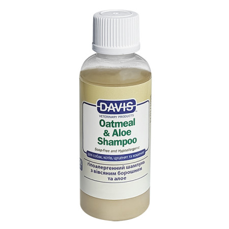 Davis Oatmeal & Aloe Shampoo ДЭВИС ОВСЯНАЯ МУКА С АЛОЭ гипоаллергенный шампунь для собак и котов, концентрат, 0.05 л