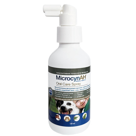 Microcyn Oral Care Spray МИКРОЦИН спрей для ухода за пастью всех видов животных, 0.12 л 