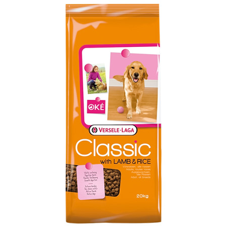 Versele-Laga Classic Dog Lamb&Rice ВЕРСЕЛЕ-ЛАГА КЛАСІК ЯГНЯ РИС сухий преміум корм для собак, 20 кг