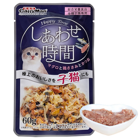 CattyMan Fish Feast for Kittens КЭТТИМЕН ДЛЯ КОТЯТ ТУНЕЦ С МАКРЕЛЬЮ в желе влажный корм, консервы для котят, пауч 60г CattyMan Fish Feast for Kittens КЭТТИМЕН ДЛЯ КОТЯТ ТУНЕЦ С МАКРЕЛЬЮ в желе влажный корм, консервы для котят, пауч 60г