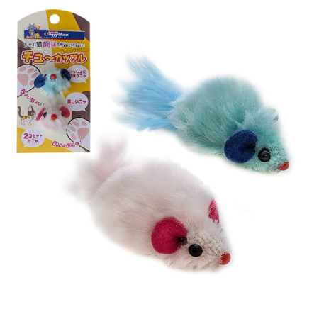 CattyMan Mouse Toys КЭТТИМЕН ПЛЮШЕВЫЕ МЫШКИ игрушка для котов, набор 2шт.