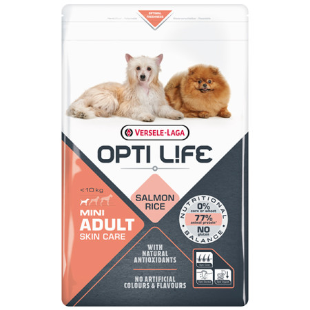 Opti Life Adult Skin Care Mini ОПТІ ЛАЙФ ЛОСОСЬ МІНІ МАЛИХ сухий суперпреміум корм для собак міні та малих порід, 2.5 кг Opti Life Adult Skin Care Mini ОПТІ ЛАЙФ ЛОСОСЬ МІНІ МАЛИХ сухий суперпреміум корм для собак міні та малих порід, 2.5 кг