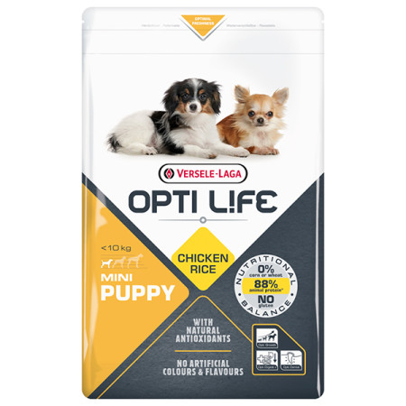 Opti Life Puppy Mini ОПТІ ЛАЙФ ЦУЦЕНЯ МІНІ МАЛИХ сухий суперпреміум корм для цуценят міні та малих порід, 2.5 кг