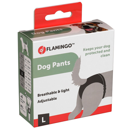 Flamingo Dog Pants Sasha ФЛАМІНГО САША гігієнічні труси для собак, L Flamingo Dog Pants Sasha ФЛАМІНГО САША гігієнічні труси для собак, L