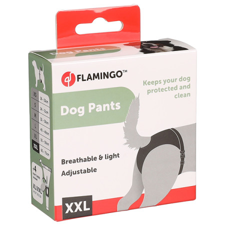 Flamingo Dog Pants Sasha ФЛАМІНГО САША гігієнічні труси для собак, XXL Flamingo Dog Pants Sasha ФЛАМІНГО САША гігієнічні труси для собак, XXL