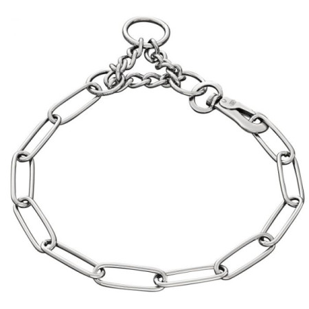 Sprenger Extra Long Link широкое звено+карабин ошейник для собак, 3мм, 62см, сталь Sprenger Extra Long Link широкое звено+карабин ошейник для собак, 3мм, 62см, сталь