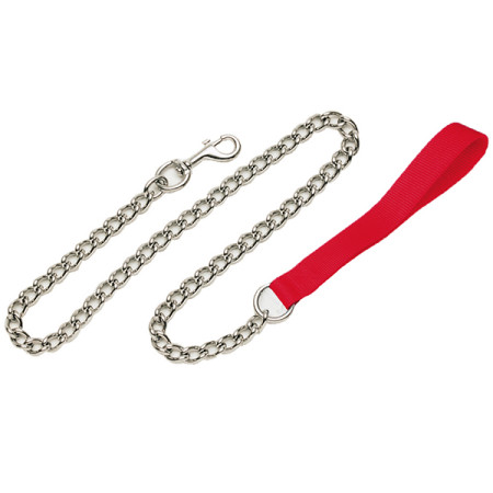 Coastal Titan Chain Dog Leash КОСТАЛ ПОВІДЕЦЬ-ЛАНЦЮЖОК для собак, ланка 2мм, колір червоний
