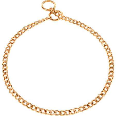 Sprenger Collar Round Link СПРЕНГЕР ОШЕЙНИК для собак, круглое звено 2мм, позолоченная сталь, 80 см