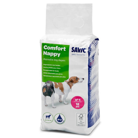 Savic Comfort Nappy САВІК КОМФОРТ НАППІ підгузки для собак, 32-42 см Savic Comfort Nappy САВІК КОМФОРТ НАППІ підгузки для собак, 32-42 см