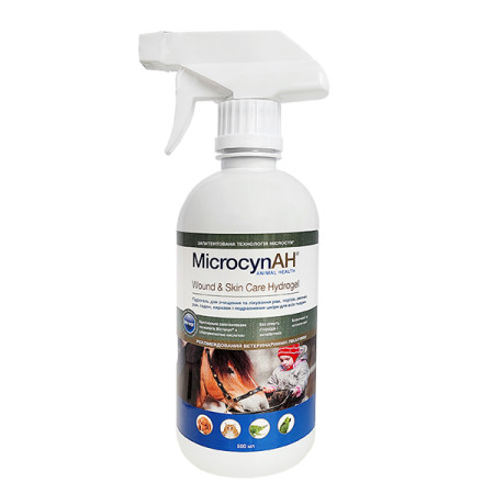 Microcyn Wound&Skin Care Hydrogel МИКРОЦИН гидрогель для обработки ран и ухода за кожей всех видов животных, 0.5 л