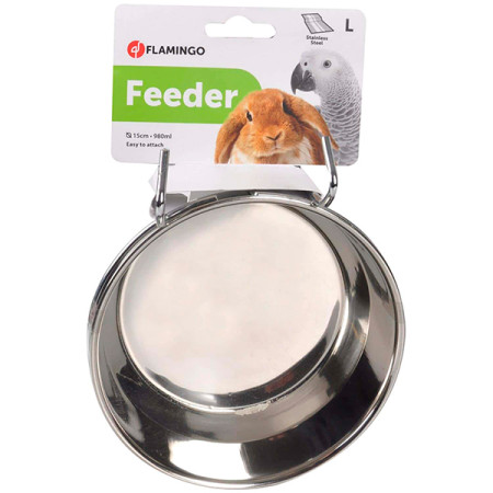 Flamingo Feeder With Hook ФЛАМІНГО ГОДІВНИЦЯ НАВІСНА з гачками для кроликів, великих папуг Flamingo Feeder With Hook ФЛАМІНГО ГОДІВНИЦЯ НАВІСНА з гачками для кроликів, великих папуг