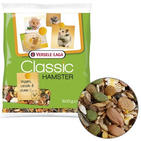 Versele-Laga Classic Hamster ВЕРСЕЛЕ-ЛАГА КЛАССИК ХАМСТЕР корм для хомяков, 500 г