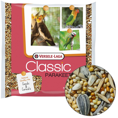Versele-Laga Classic Big Parakeet ВЕРСЕЛЕ-ЛАГА КЛАССИК СРЕДНИЙ ПОПУГАЙ зерновая смесь, корм для средних попугаев, 500 г