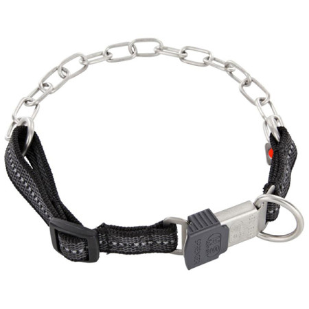 Sprenger Adjustable Collar with Assembly Chain СПРЕНГЕР РЕГУЛИРУЕМЫЙ ОШЕЙНИК с нейлоном для собак, среднее звено, нержавеющая сталь Sprenger Adjustable Collar with Assembly Chain СПРЕНГЕР РЕГУЛИРУЕМЫЙ ОШЕЙНИК с нейлоном для собак, среднее звено, нержавеющая сталь